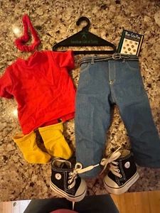AMERICAN GIRL ANGENEHME GESELLSCHAFT MÄDCHEN VON HEUTE BLAUE JEANS BASICS 8-TEILIGES OUTFIT GÜRTEL - Bild 1 von 5