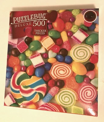 PUZZLEBUG DELUXE - Piruletas y caramelos - Rompecabezas de 500 piezas más gruesas Foto 1 de 4