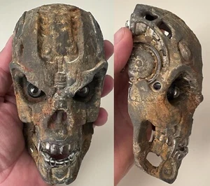 Rusted Skull Hood & Grille Ornament Truck Rat Rod & Street Rod (Precision Built) - Bild 1 von 7