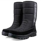 Mens Warm Fur Lined Snow boot Waterproof Insulated Hunting Shoes 