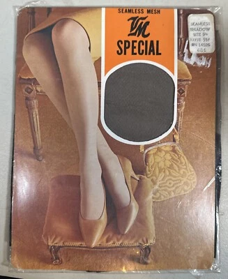 Medias vintage años 60 Nylons Riegel VM especial malla sin costuras 9-1/2 sombra nuevas de stock Foto 1 de 4