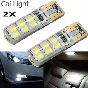 T10 194 W5W COB 2835 SMD 12LED Car CANBUS Super Bright License Light Bulb White - Picture 1 of 12