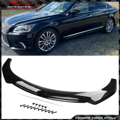 For Lexus LS460 Glossy Black Front Bumper Lip /Spoiler Splitter - Изображение 1 из 4
