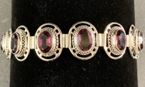 Danecraft Sterling Silber Armband mit Amethyst - Bild 1 von 10