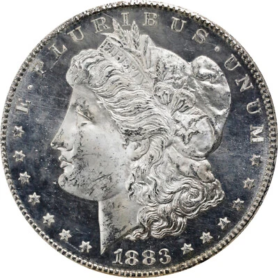Morgan Dollar 1883-CC, NGC MS-64 Proof-Like! GSA Hoard. Attrcactive Blast White! - Image 1 of 4