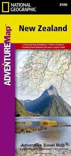 New Zealand : Adeventure Travel Map by National Geographic Staff and National Geographic Maps - Adventure (2022, Sheet Map, Folded)