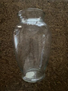 Clear Crystal Glass Vase Container Indiana Glass 10 3/4 - Picture 1 of 3