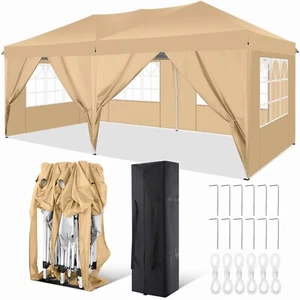 Partyzelt Pavillon 3x3/3,6x3,6/3x6m Gartenzelt Bierzelt Wasserdicht UV-Schutz DE - Bild 1 von 138