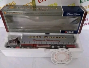 Corgi 1:50 Scale CC12001 MAN Curtainside John Mitchell Transport Ltd Ed VGC - Picture 1 of 9