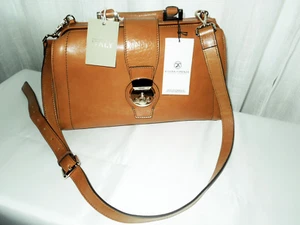 Divina Firenze Handmade Italian Leather Framed Doctors Style Handbag - Picture 1 of 18