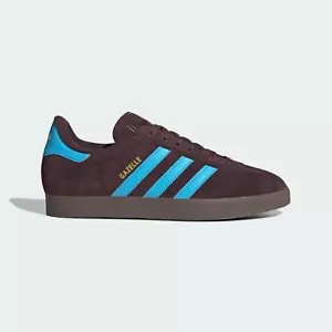 Adidas Originals Scarpe Gazelle Da Uomo In Marrone E Blu - Foto 1 di 9