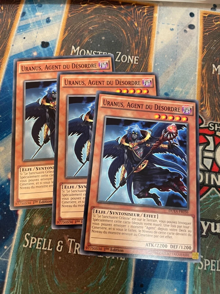YUGIOH - The Agent of Entropy Uranus x3 - Common - 1st ed - DUEA - FRENCH - Image 1 of 1