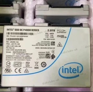 Intel SSD DC P4600 Series 2.0TB SSDPE2KE020T7 NVMe/PCIe 2.5" U.2 Internal SSD - Afbeelding 1 van 4