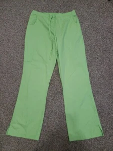 Women's Peaches Uniforms Size Small Lime Green Scrub Bottoms - Picture 1 of 7
