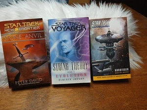 Stark Trek (3) Books. Voyager, New Frontier,  Vanguard - Imagen 1 de 8