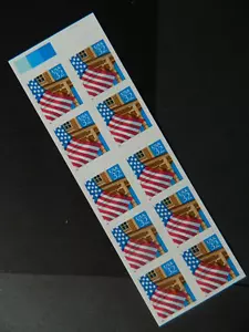 US ROTE 1997 FLAGGE AUF VERANDA SC# 2921c HEFTSCHEIBE MIT 10 POSTFRISCH - Bild 1 von 1