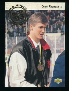 Chris Pronger RC 1992-93 Upper Deck #591 Rookie EX - Picture 1 of 6