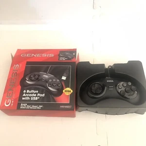 Sega Genesis 8-Button USB Port Controller [Black] - Picture 1 of 4