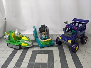 PJ Masks Gecko Romeo Ninja Vehicle Lot Figures Just Play - Picture 1 of 17