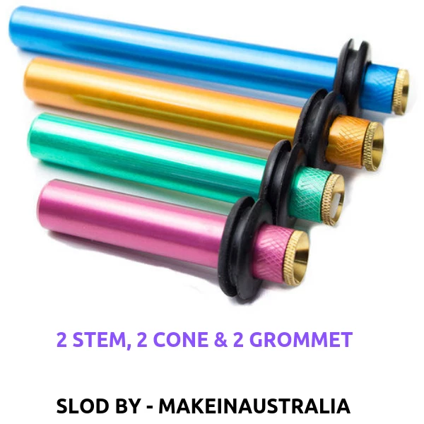 Stem and Cone Piece x2, Metal Stem, Brass cones available  - image 1 of 1