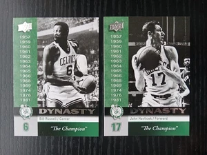 2008-09 Upper Deck Dynasty Boston Celtics 6 Card Lot W/ Russell, Havlicek BOS-15 - Picture 1 of 4