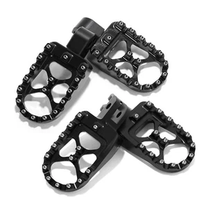2021-2022 Front & Rear MX Black Foot Pegs Kit for Harley Pan America 1250 RA1250 - Picture 1 of 10
