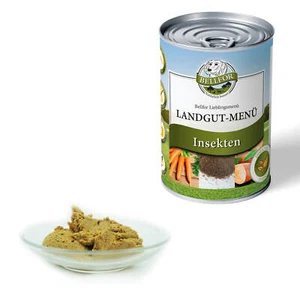 Bellfor Hundefutter Nass Getreidefrei mit Insektenprotein für Hunde Landgut 400g - Bild 1 von 6