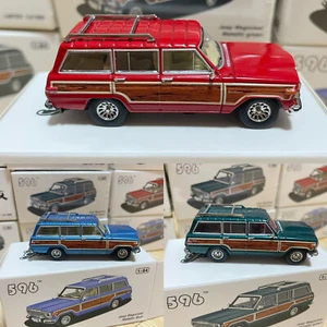 596 Model 1:64 Jeep Wagoneer Skyler White Red Metallic Blue Green Car - Picture 1 of 13