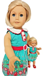 Kit Pleasant Company American Girl Original Meet Outfit Set con Mini a Juego - Imagen 1 de 19