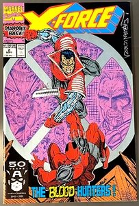 X-FORCE #2 (NM) 2ND DEADPOOL Appearance! Signed by Fabian Nicieza! Marvel 1991 - Picture 1 of 2