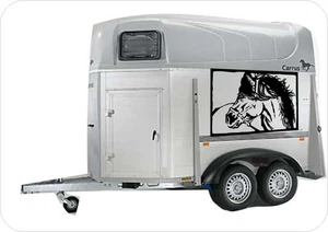KFZ-Aufkleber, Pferdeanhänger-Aufkleber, Isländer - Reitsport, Aufkleber - Bild 1 von 7