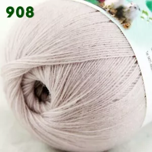 Sale 1 Ballsx50gr LACE Rugs Acrylic Wool Cashmere Hand Crochet Knitting Yarn 908 - Picture 1 of 18