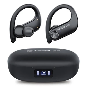 Treblab X3 Pro-W - Waterproof Wireless Earbuds w/ Earhooks - up to 145H Playtime - Picture 1 of 9