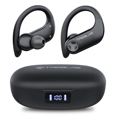 Treblab X3 Pro-W - Waterproof Wireless Earbuds w/ Earhooks - up to 145H Playtime - Image 1 of 4