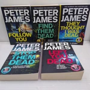 Peter James Roy Grace Novel Series Bundle 5 Large Paperback Books Bulk Lot Crime - Picture 1 of 15