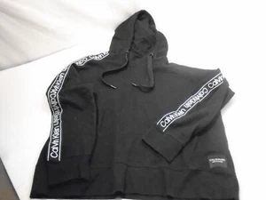 Calvin Klein Hoodie Performance  Black  drawstring neck Sweatshirt Size XL - Picture 1 of 5