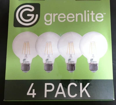 Greenlite Bulbs Clear Dimmable 4 Pack 4.5W LED 40 Watt Equivalent LED 2700k - Image 1 of 4