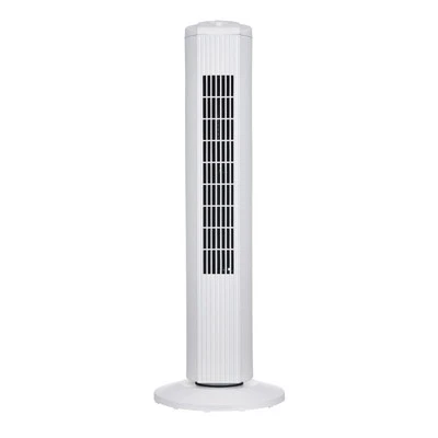 Mainstays 28 inch Tall, 3-Speed Oscillating Tower Fan, MSWMT24MW, New, White - Image 1 of 4
