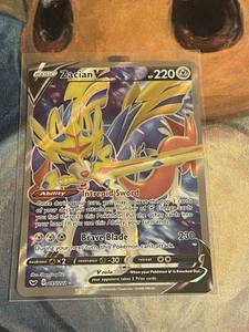 Zacian V (arte completo) 195/202 Swsh01: Holo de espada y escudo - Imagen 1 de 2