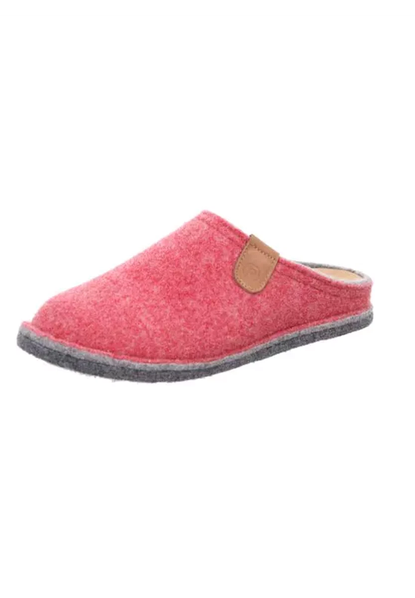 Rohde Damen Pantoffel Mit Keilabsatz – Gepolstert, Rutschfeste PVC-Sohle, Weite F 1/2