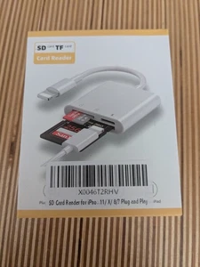 USB C SD Card Reader Adapter, Hub 3 in 1, Type-C to USB2.0 + SD + Micro SD, TF A - Bild 1 von 5