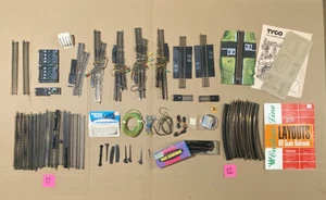HO Scale Atlas LOT Misc Track Pieces, Switch, Uncoupler, Turnouts, & Layout Book - Picture 1 of 8