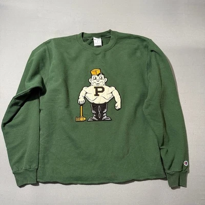 Champion Purdue Boilermakers Mascota Cuello Redondo Sudadera Verde Para Hombre Grande Foto 1 de 4