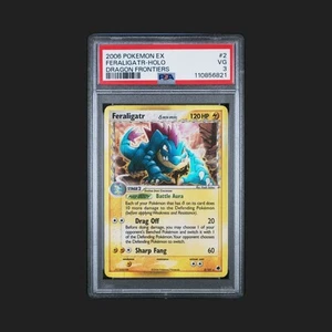 Pokemon Feraligatr EX Dragon Frontiers Reverse Holo Rare #2 PSA 3 - Picture 1 of 3