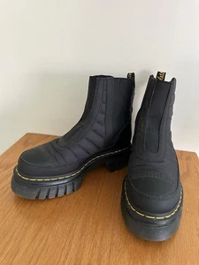 Dr. Doc Martens isolierte Winterstiefel schwarz Damen 8 weiche Wair zum Überziehen - Bild 1 von 6
