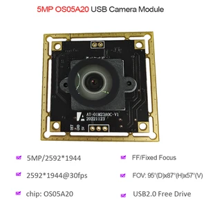 Módulo de cámara USB 5MP OS05A20 95° 30 fps MJPG/YUV color baja iluminación UVC OTG - Imagen 1 de 10