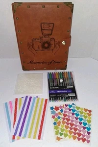 Einzigartiges Leder Sammelalbum-ultimatives Fotoalbum zum Selbermachen für unvergessliche Veranstaltungen mit Werkzeug - Bild 1 von 23