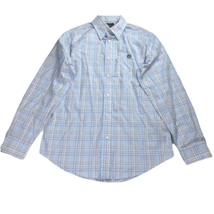 Ralph Lauren Boys Button-Down Oxford Shirt, Size 20R Blue Orange Striped NWT $39 - Picture 1 of 9