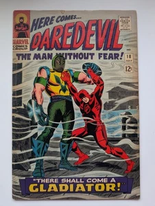 Daredevil 18 Mid Grade 1966 Silver Age Key 1st Appearance Gladiator Romita Art - Picture 1 of 8