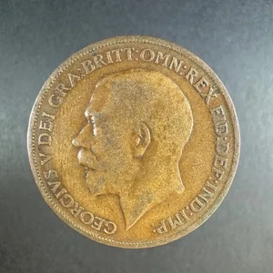 1911 UK One Penny – Well‑Worn Detail - Picture 1 of 4